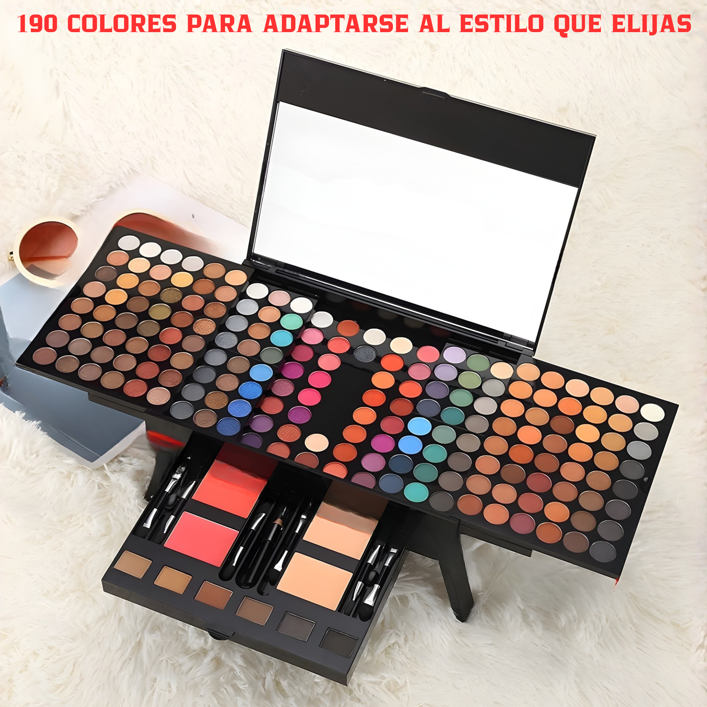 Paleta de Maquillaje de 190 Colores (Multicolor)