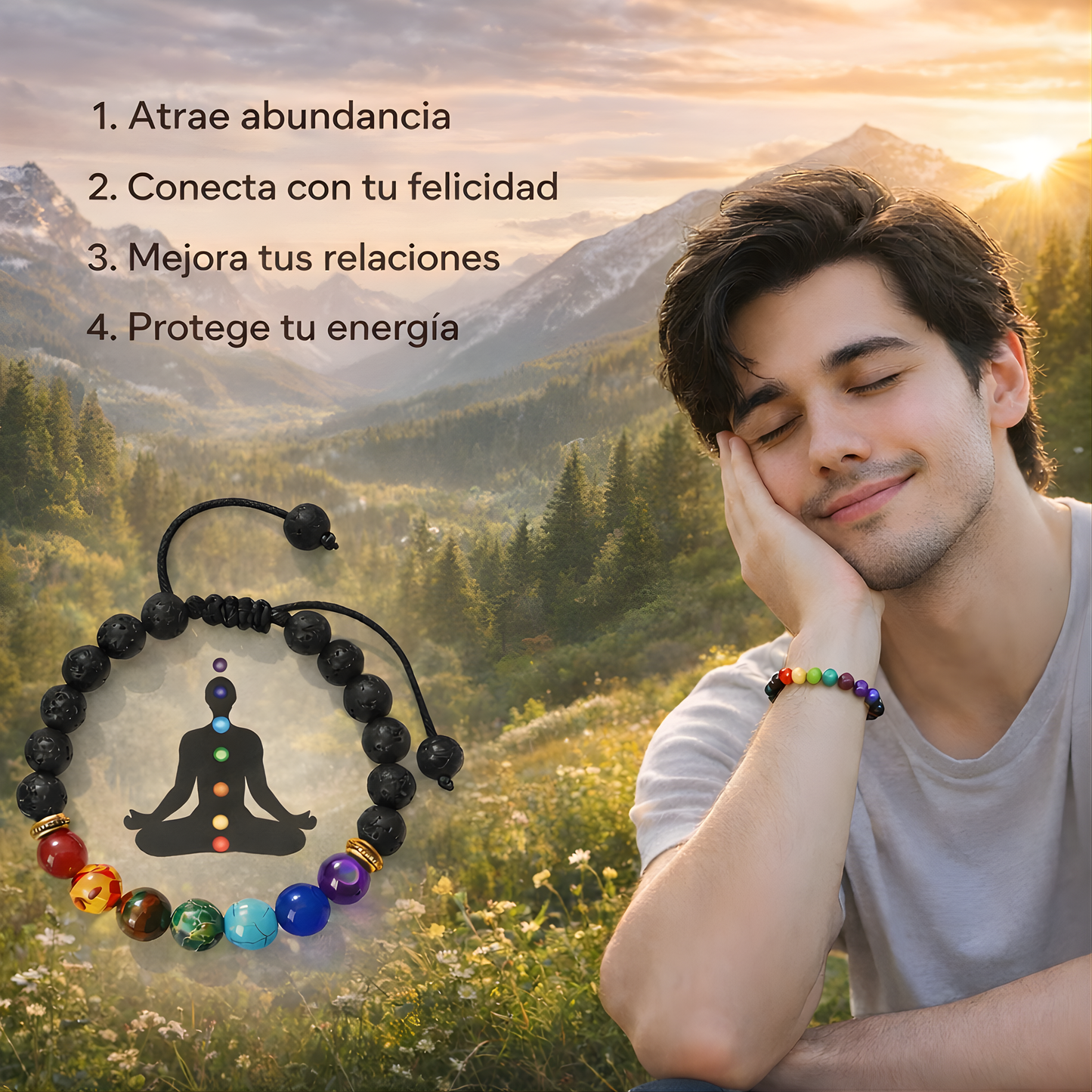 Pulsera 7 Chakras