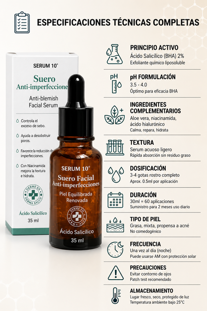 SERUM 10 Suero Facial Anti-imperfecciones